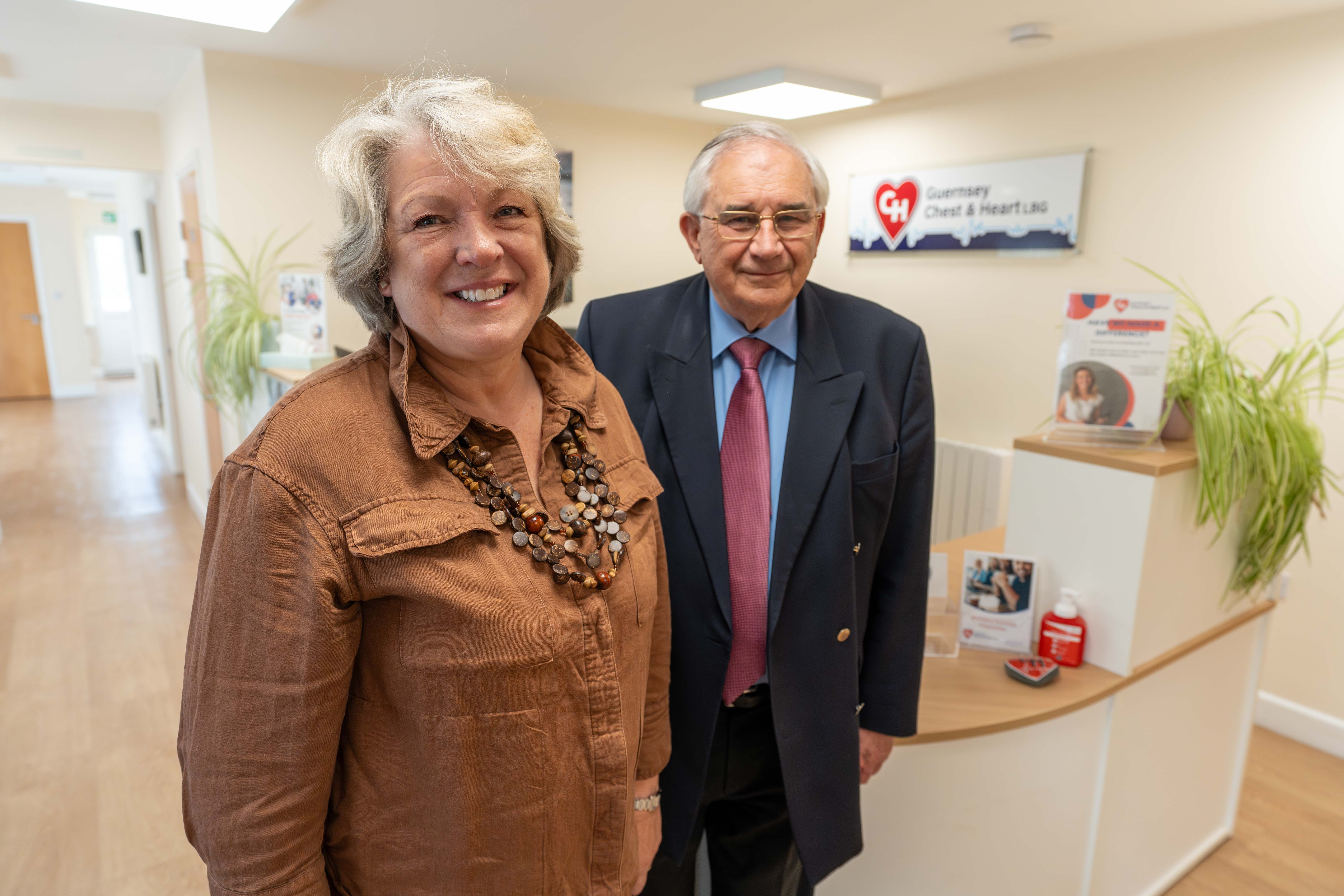 Sally-Ann David pictured with Dr Stephen Brennan Roper
